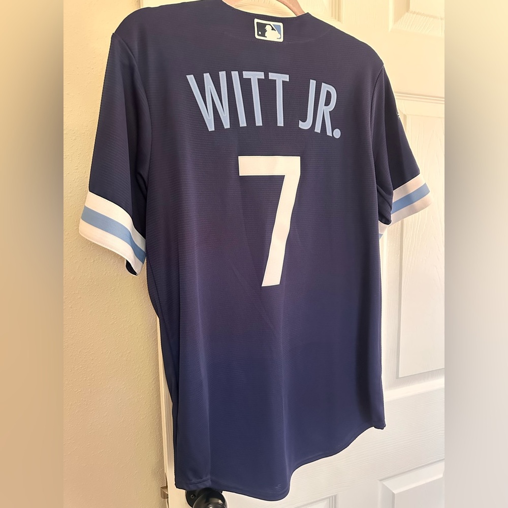 BOBBY WITT JR NIKE KC ROYALS NAVY BLUE CITY CONNECT LIMITED JERSEY SMALL - Picture 2 of 2